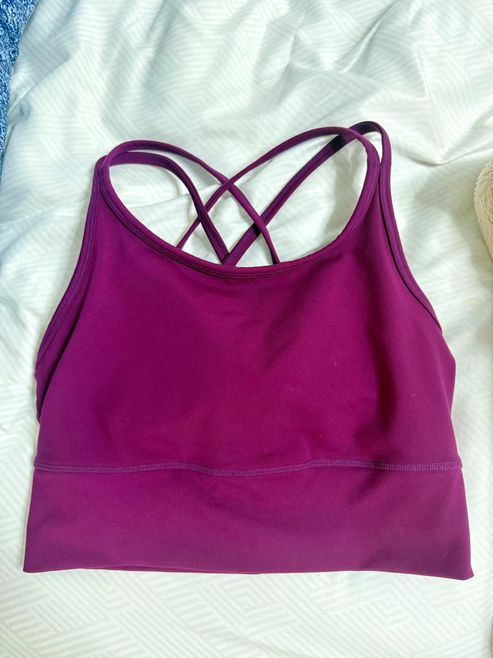 GapFit gFast medium impact strappy sports bra in Exotic fuchsia (Magenta)